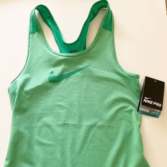 New Nike Pro Dri-fit Green Tank top. Size small - Picture 1 of 6